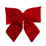 Бант новорічний оксамитовий 55*70 см, бордовий