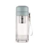 Термос стеклянный Hexagram 240 мл с двойными стенками и заварником, мятный Термос стеклянный Hexagram 240 мл с двойными стенками и заварником, мятный