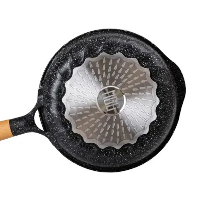 Сковорода универсальная MGC алюминиевая 24 см с антипригарным покрытием, черный Сковорода универсальная MGC алюминиевая 24 см с антипригарным покрытием, черный