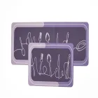 Набор ковриков для кухни 2шт 99*38 см/57*38 см, фиолетовый