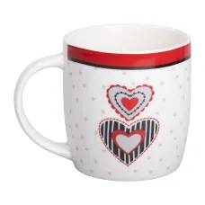 Чашка фарфоровая I love you 400 мл, белый