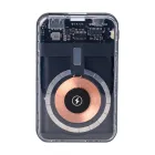 Повербанк 10000 mAh с беспроводной зарядкой USB- С/USB - A/microUSB/Apple Lightning 3 шнура в комплекте