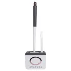 Комплект аксессуаров для туалета с подставкой, темно-серый