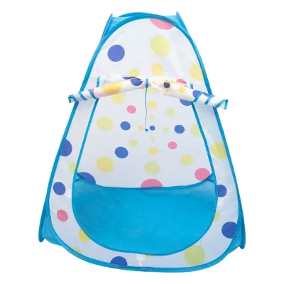 Дитячий ігровий намет з тунелем та басейном для кульок, блакитний