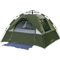 Намет туристичний на 2-3 особи 200*195*140 см, армійський зелений