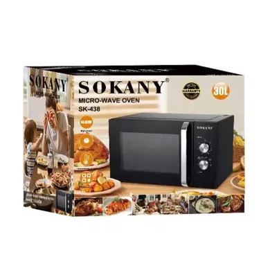 Микроволновая печь Sokany SK-438 объемом 30 литр 1400 Вт, черный Микроволновая печь Sokany SK-438 объемом 30 литр 1400 Вт, черный