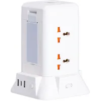 Сетевой фильтр-удлинитель TOWER 6 розеток 3USB + 1PD 2,8 метра