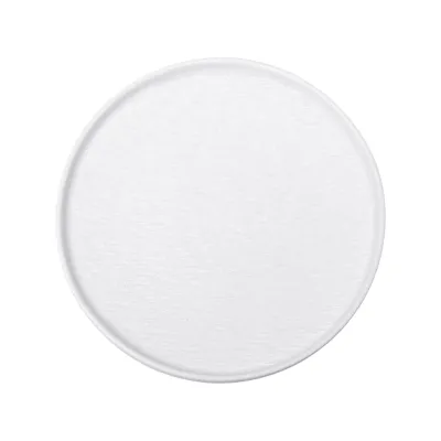Тарелка фарфоровая в скандинавском стиле 20 см, белый