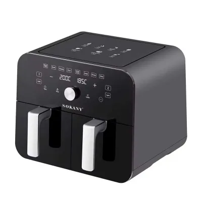 Аэрогриль-фритюрница SK10008 на 10 л сенсорно механическая, черный