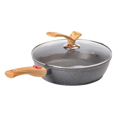 Сковорода універсальна MGC алюмінієва 28 см зі знімною ручкою, сірий Сковорода універсальна MGC алюмінієва 28 см зі знімною ручкою, сірий