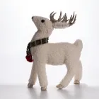 Новогодняя фигурка Оленёнок с серебряными рогами 31*12*38 см