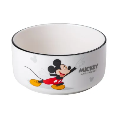 Детская миска для лапши Mickey фарфоровая 850 мл, белый Детская миска для лапши Mickey фарфоровая 850 мл, белый