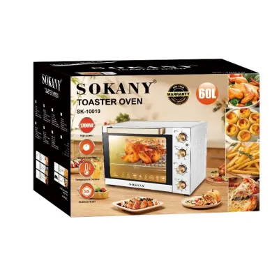Духовка электрическая настольная SOKANY SK-10010 объемом 60 литров с таймером Духовка электрическая настольная SOKANY SK-10010 объемом 60 литров с таймером