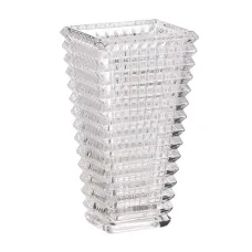 Ваза декоративная Longstar стеклянная под хрусталь 17 см, прозрачный