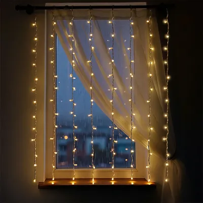 Гірлянда Штора 80 LED 2х2 м, жовтий Гірлянда Штора 80 LED 2х2 м, жовтий
