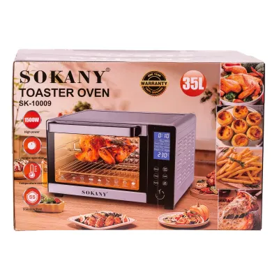 Духовка электрическая настольная SOKANY SK-10009 объемом 35 литров с таймером, белый Духовка электрическая настольная SOKANY SK-10009 объемом 35 литров с таймером, белый