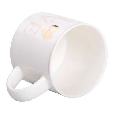 Чашка порцелянова Love 350 мл, білий Чашка порцелянова Love 350 мл, білий