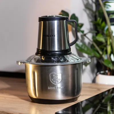 Чоппер кухонный SOKANY SK-7015 с чашей на 3.9 л, сталь