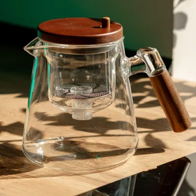 Чайник заварочный Гунфу с кнопкой 1 л Чайник заварочный Гунфу с кнопкой 1 л