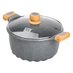 Каструля алюмінієва MGC з антипригарним покриттям 8 л, сірий