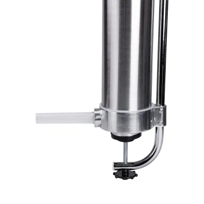 Шприц ковбасний вертикальний на 2,5 кг із нержавіючої сталі 11 см