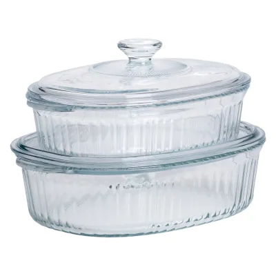 Набір форм для запікання із боросилікатного скла 1,8/2,8 л