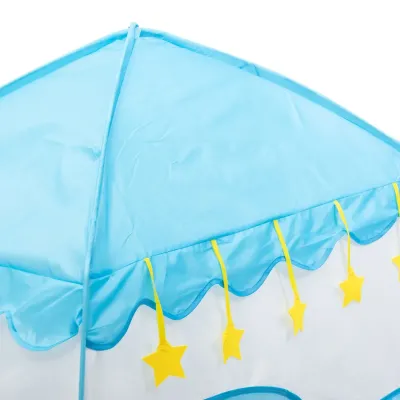 Детская игровая палатка-домик 125*100*120 см, голубой