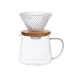 Набор для кофе стеклянный заварник и пуровер 600 мл