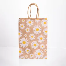 Подарочный пакет 15*8*21 см крафтовый 12 штук в упаковке, белый