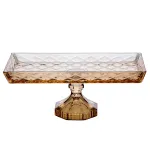 Ваза для фруктов стеклянная 27,5*13,5*10,5 см прямоугольная, diamond