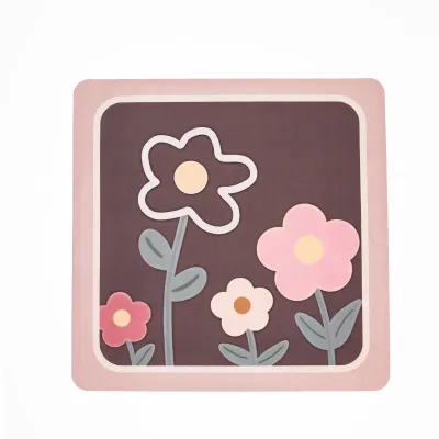 Коврик диатомитовый для ванной комнаты 58*57 см, коричневый