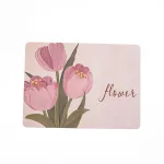 Килимок для сушки посуду антиковзкий 40*30 см, рожевий