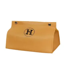 Органайзер для салфеток в салон автомобиля 20х12х12,5 см, желтый