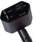 Автомобильное зарядное устройство с выдвижным кабелем