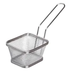 Корзинка сервировочная для фри и снеков 10,5*9*5.5 см, хром