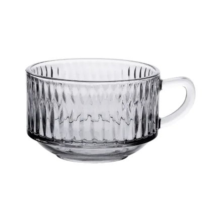 Набір чашок скляних 6 штук по 270 мл, strips