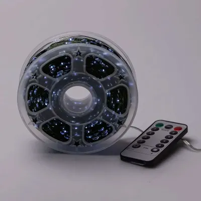 Гірлянда Роса нитка 2000 LED довжина 200 м з пультом від мережі зелена, білий Гірлянда Роса нитка 2000 LED довжина 200 м з пультом від мережі зелена, білий