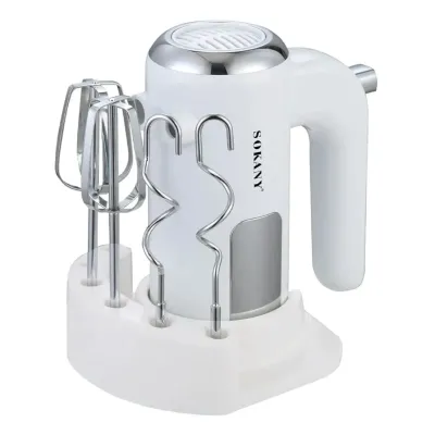 Ручной миксер 2 в 1 SOKANY SK-02025 800 Вт, белый