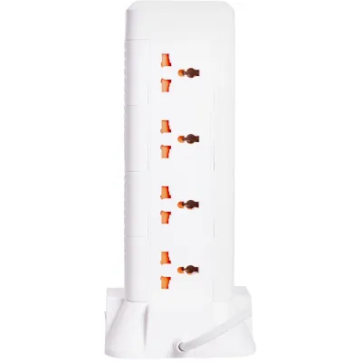 Сетевой фильтр-удлинитель TOWER 12 розеток LED-лампа 3USB + 1PD 4,8 метра