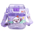 Дитяча пляшка для води Magic Lamb 560 мл з ремінцем, фіолетовий