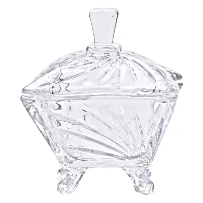 Сахарница Bomboniere из толстого стекла на ножках