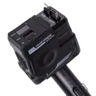 Автомобильное зарядное устройство 4 в 1 с выдвижным кабелем, черный