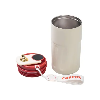 Термочашка Coffee 500 мл з датчиком температури, червоний Термочашка Coffee 500 мл з датчиком температури, червоний