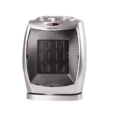Тепловентилятор Sokany SK-1653 керамический с поворотным механизмом 2000 Вт, серебро
