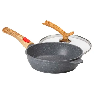 Сковорода універсальна MGC алюмінієва 24 см зі знімною ручкою, сірий Сковорода універсальна MGC алюмінієва 24 см зі знімною ручкою, сірий