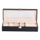 Шкатулка-органайзер для украшений с накидным замком 31х11х8 см, черный