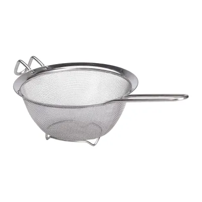 Дуршлаг-сито с ручкой из нержавеющей стали 18 см Дуршлаг-сито с ручкой из нержавеющей стали 18 см