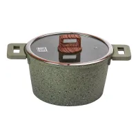 Каструля алюмінієва MGC із гранітним покриттям 5.3 л, зелений