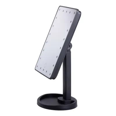 Косметическое зеркало с LED-подсветкой 22 светодиода, черный Косметическое зеркало с LED-подсветкой 22 светодиода, черный