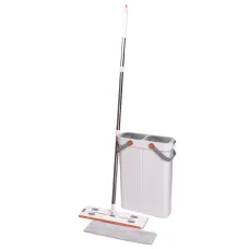 Комплект для уборки швабра+ведро с 2 отсеками